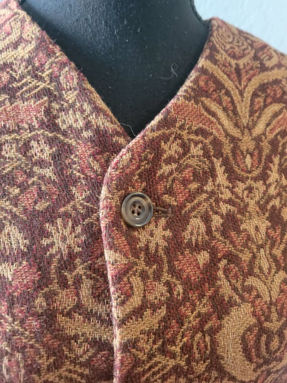 Le Collezioni Structure Sweater Vest Size S Book Nerd Lagenlook Preppy Academia - Picture 3 of 12
